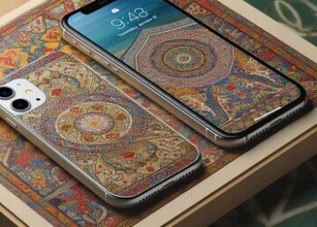 بازطراحی آیفون ۱۶ با هنر ایرانی / عکس