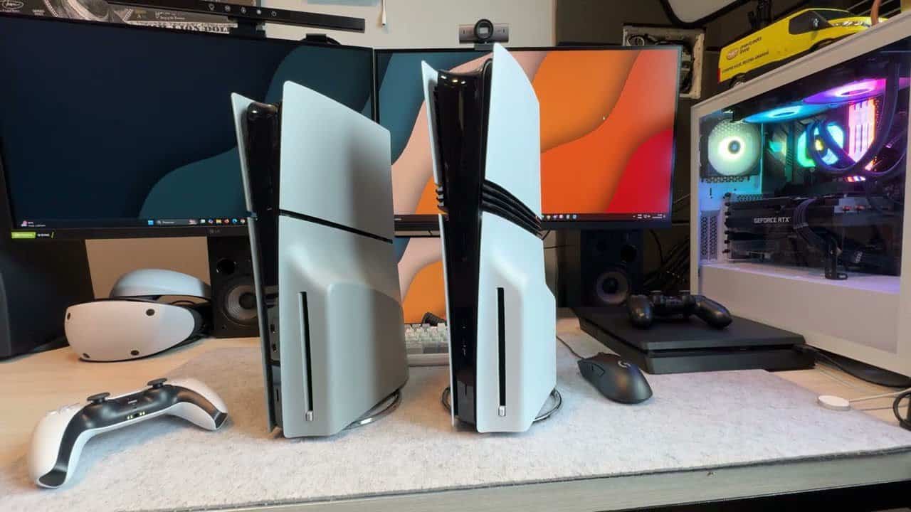 مقایسه اقلام همراه در PS5 Slim و PS5 PR