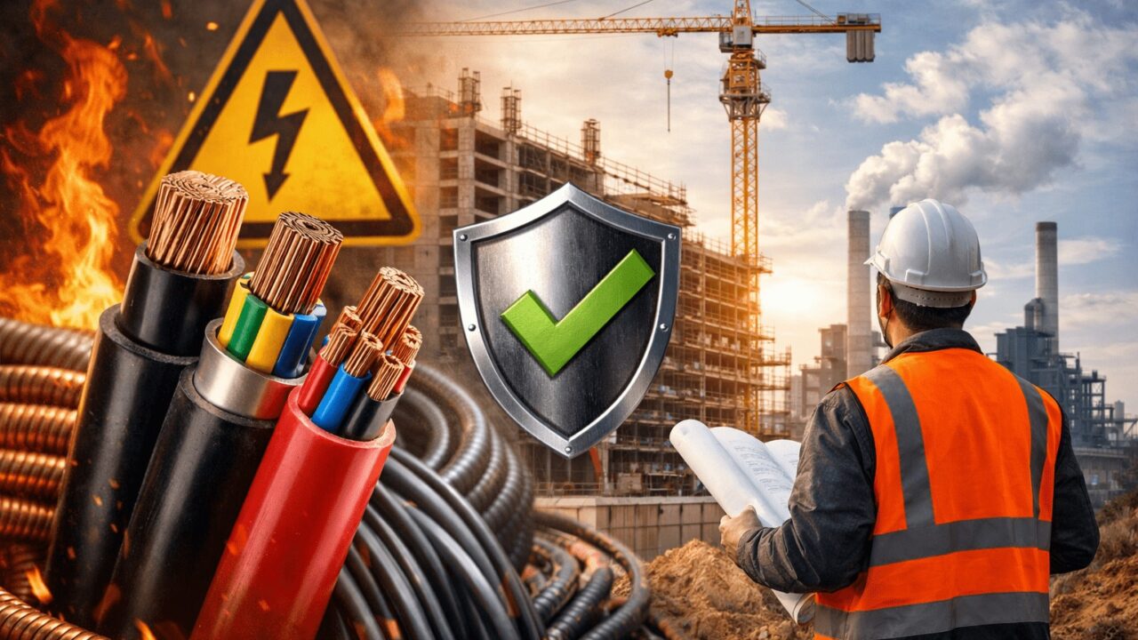 چرا انتخاب کابل استاندارد، مهمترین عامل ایمنی پروژههای ساختمانی و صنعتی است؟ چرا انتخاب کابل استاندارد، مهمترین عامل ایمنی پروژههای ساختمانی و صنعتی است؟