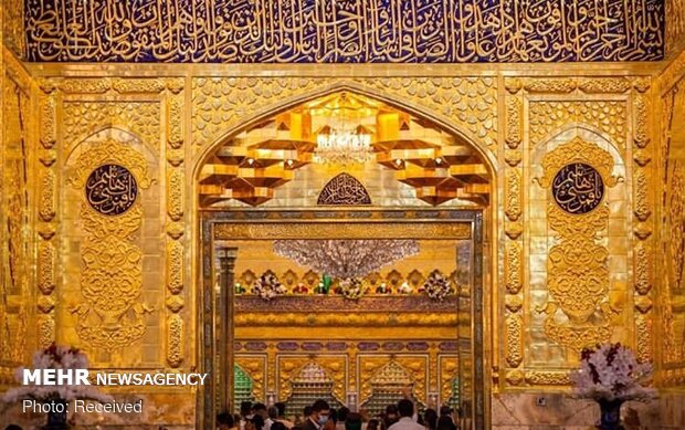 ایوان طلای نجف به مناسبت ولادت امیرالمومنین (ع) رونمایی می‌شود