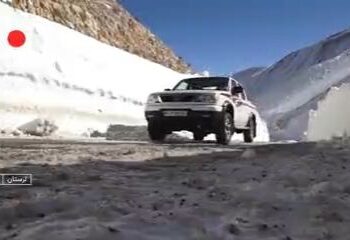 ارتفاع برف در گله بادوشِ الیگودرز به ۵ متر رسید