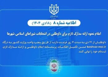 اعلام نحوه ارائه مدارک لازم برای داوطلبی در انتخابات شوراهای اسلامی
