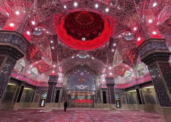 تصاویری از باز شدن درهای تل زینبیه به روی عزاداران حضرت زینب