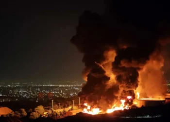 آتش، دود و خسارت در مرکز صنایع نظامی رافائل در پی حملات گسترده ایران