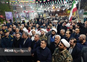 اجتماع باشکوه مردم بیله سوار در شب پنجاه و دوم