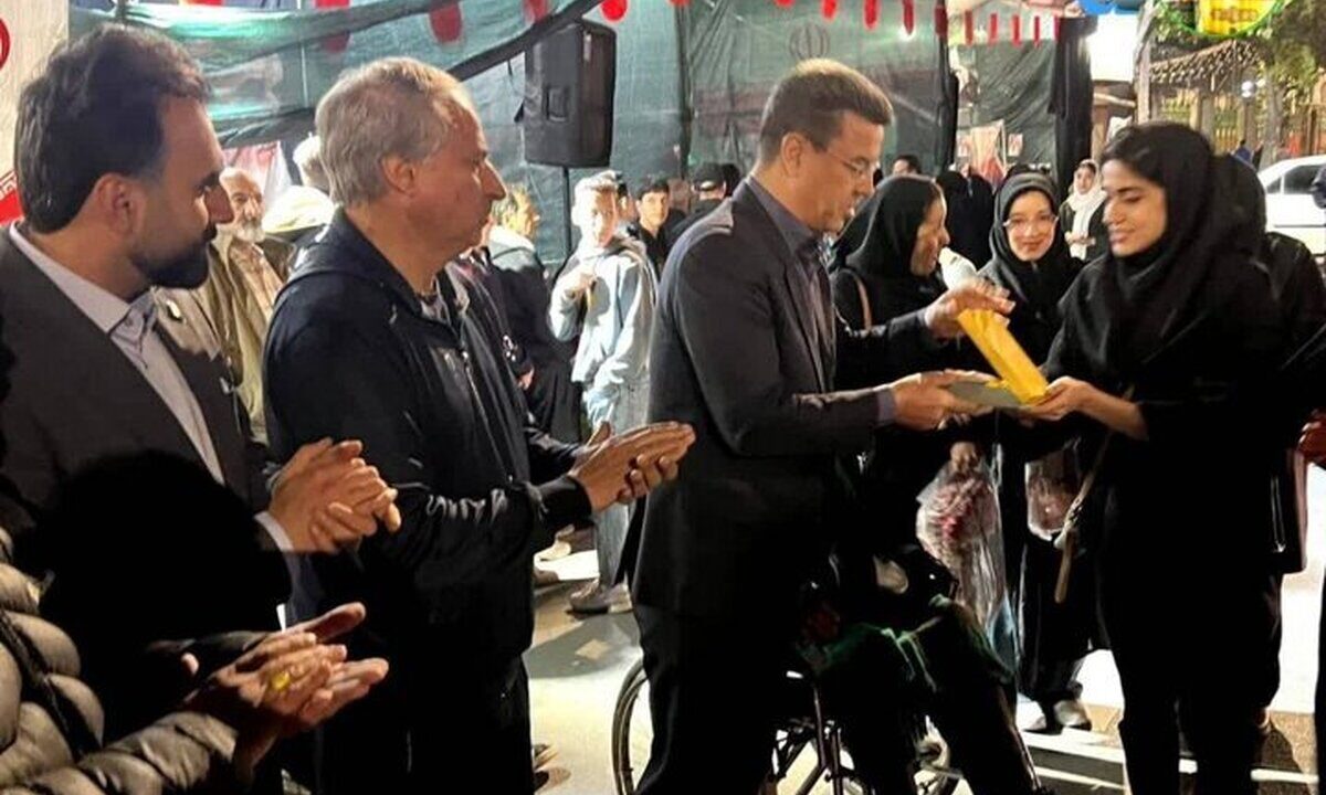 اقدام زیبای یک  ورزشکار درمورد فرشتگان پرپر شده دبستان میناب