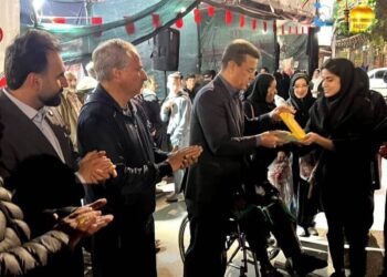 اقدام زیبای یک  ورزشکار درمورد فرشتگان پرپر شده دبستان میناب