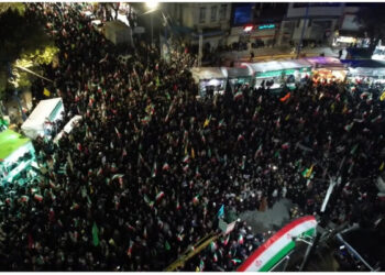 تصاویر هوایی از تجمع حماسی در ارومیه