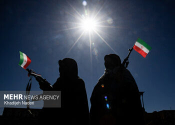 رزمایش بانوان جان‌فدا در رشت