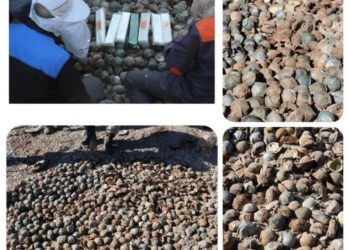 کشف و خنثی‌سازی ۹ هزار و پانصد بمبلت بجامانده از جنگ + عکس