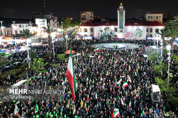 اقامه نماز استغاثه به امام زمان در رشت