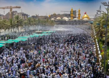 حضور گسترده زائران در کربلای معلی همزمان با روز عرفه و عید قربان
