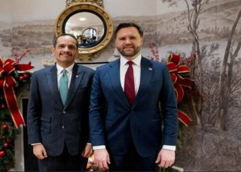 دیدار معاون ترامپ و وزیر خارجه قطر در کاخ سفید با محوریت ایران