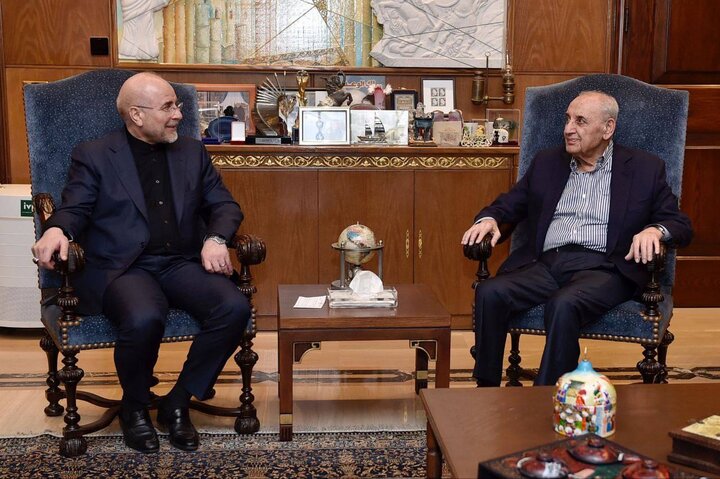 رئیس مجلس لبنان انتخاب مجدد قالیباف به عنوان رئیس مجلس را تبریک گفت رئیس مجلس لبنان انتخاب مجدد قالیباف به عنوان رئیس مجلس را تبریک گفت