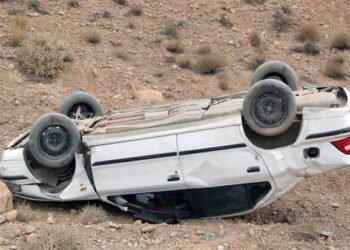 سقوط مرگبار سمند در رودخانه فصلی محور بافق-یزد