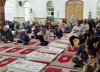 قرائت دعای ندبه با نوای سید محسن بنی فاطمی در آستانه اشرفیه