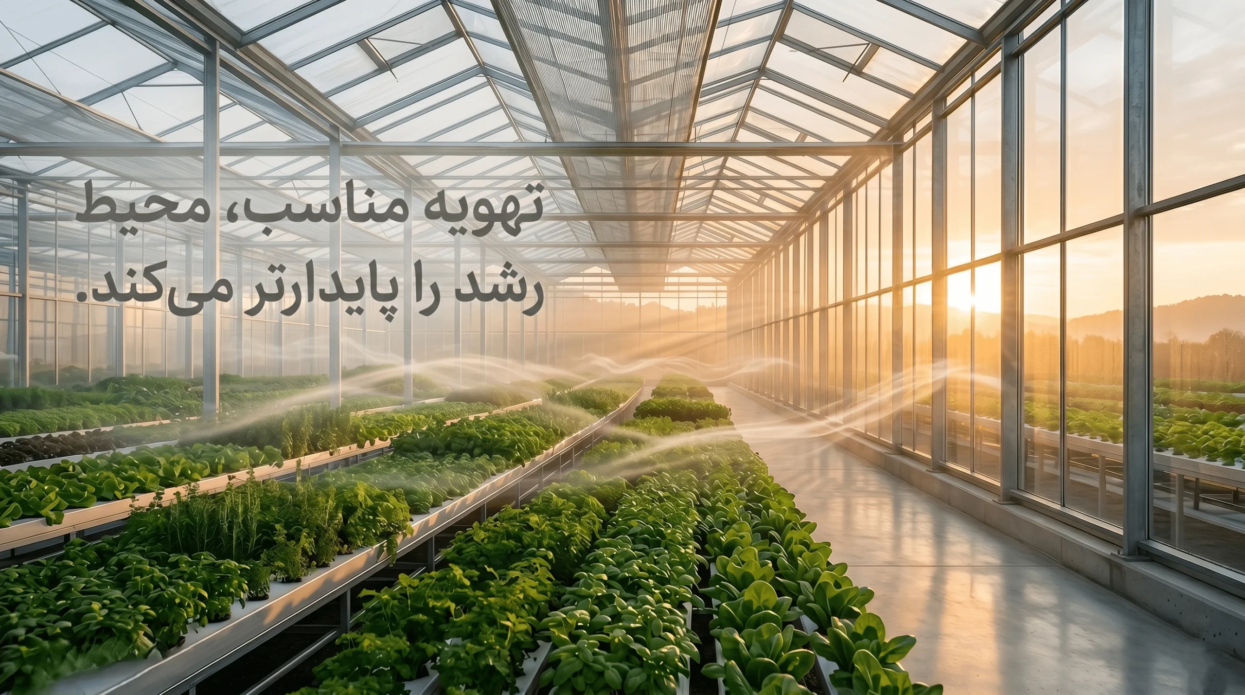 جمع بندی در تهویه گلخانه