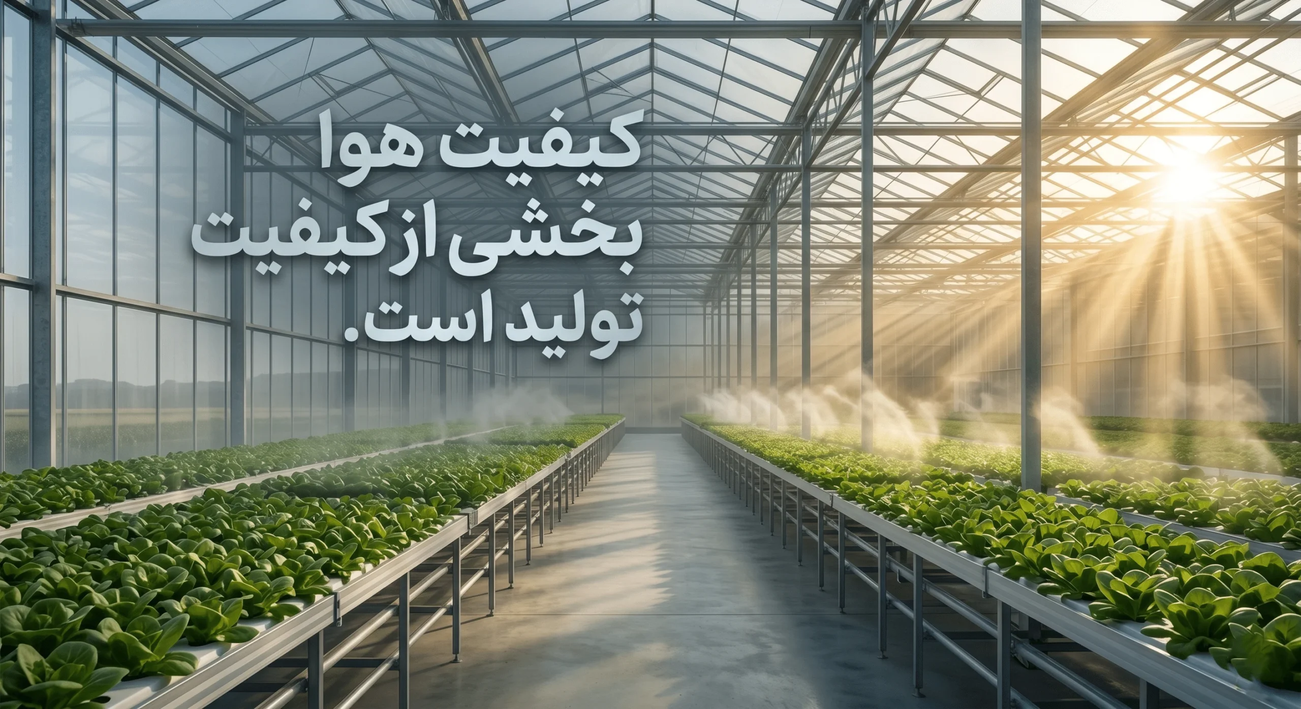 کیفیت هوای بهتر در گلخانه