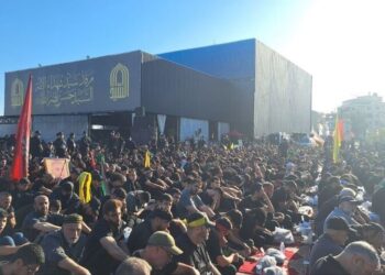 آغاز مراسم بزرگداشت عاشورا در مرقد شهید سید حسن نصرالله+ تصاویر