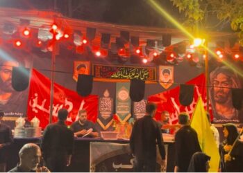 برپایی موکب‌های حسینی در خیابان‌های شهرکرد