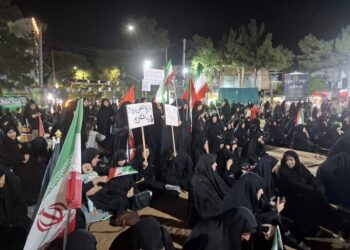 تجمع مردمی همراه با عزاداری شب چهارم محرم در هیئت رضویه گلپایگان