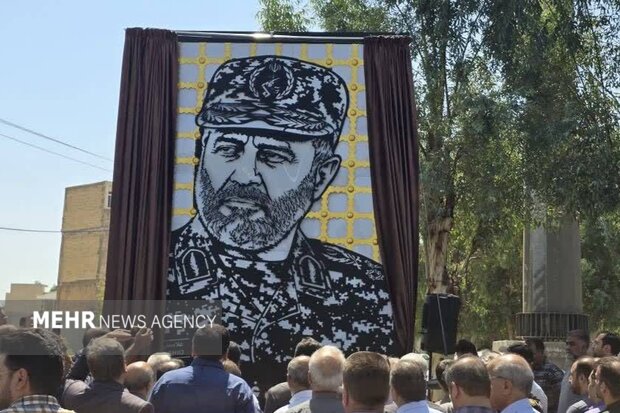 تندیس یادبود سپهبد شهید «غلامعلی رشید» در دزفول رونمایی شد