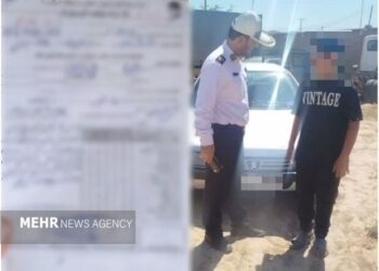 جانشین پلیس‌راه خراسان شمالی: پژو ۴۰۵ با راننده ۱۲ ساله توقیف شد