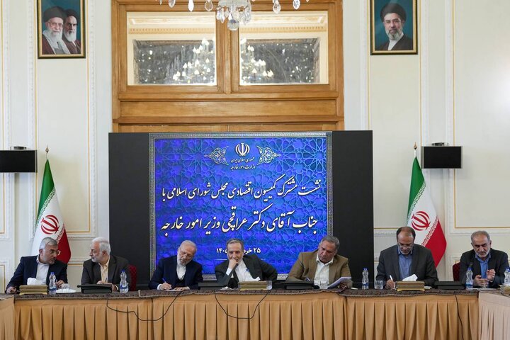 دیدار اعضای کمیسیون اقتصادی و کمیته دیپلماسی اقتصادی مجلس با عراقچی دیدار اعضای کمیسیون اقتصادی و کمیته دیپلماسی اقتصادی مجلس با عراقچی