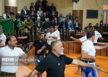 طنین نوای زورخانه در جشن غدیر آزادشهر