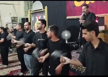 عزاداری کوهبنانی‌ها در شب ششم ماه محرم