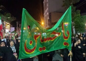 یکصدو نهمین شب راهپیمایی مردم ساوه در بیعت از امامین انقلاب اسلامی