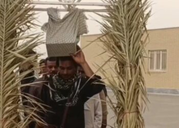 اعزام گروه های جهادی دلگان برای خدمات رسانی در مراسم تشییع رهبر شهید