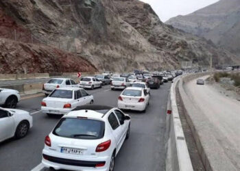 ترافیک ۷ کیلومتری در جاده کندوان